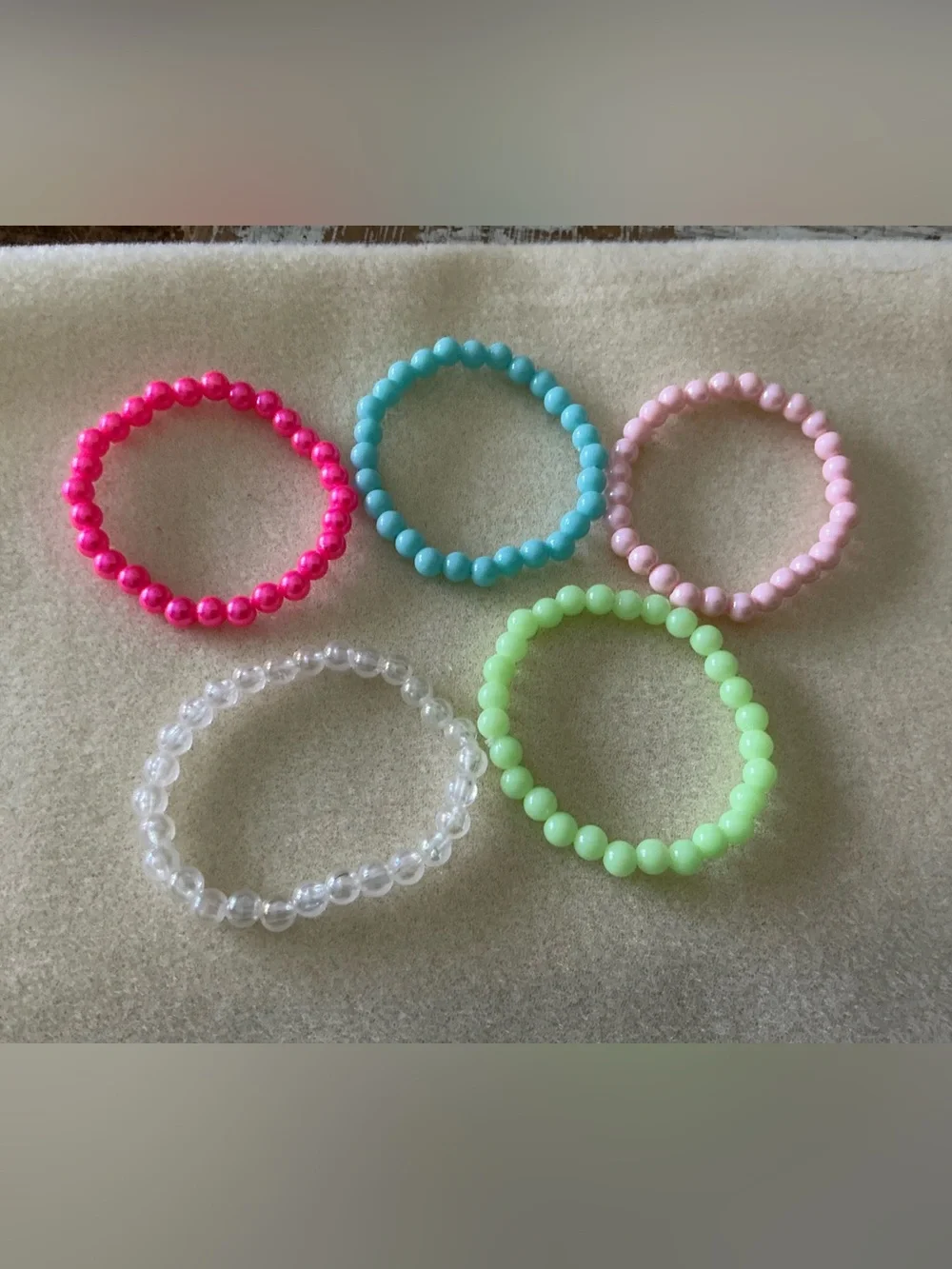 Kids Stretch Bead Bracelet Set  of 5